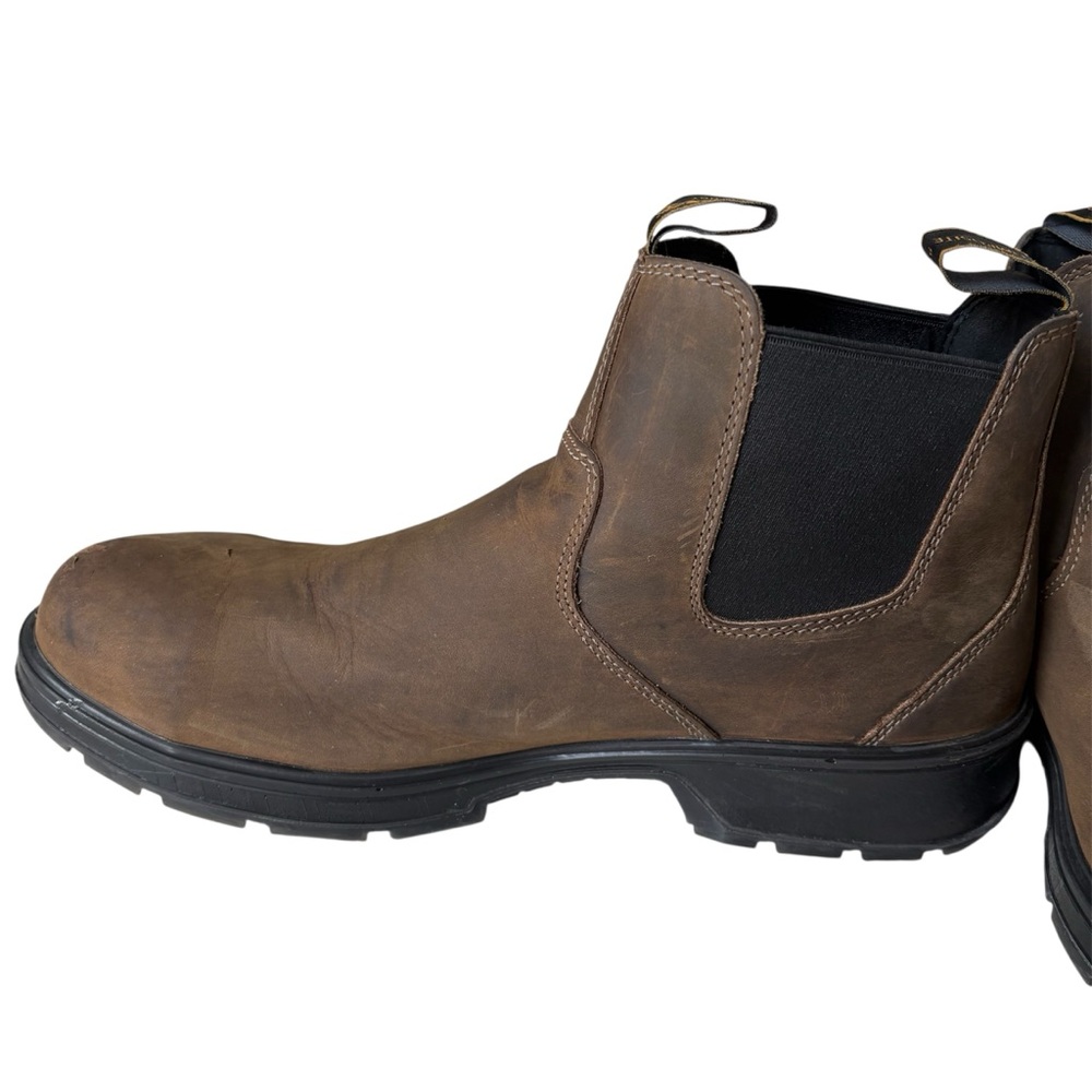 Timberland Men's Nashoba Casual Composite Toe Work Shoe‎ Boot Brown Leather 11 - Picture 7 of 13